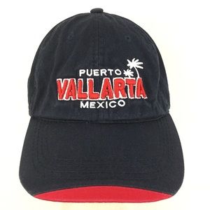 Puerto Vallarta Mexico Hat Spell Out Logo Vacation Beach Golf Baseball Dad Cap